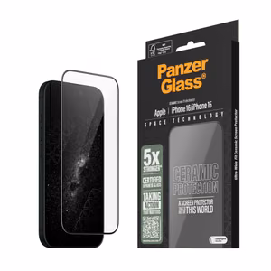 PanzerGlass keraaminen näytönsuoja iPhone 16 6.1' Ultra-Wide Fit 2853
