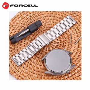 Hihna Samsung Galaxy Watchille Forcell F-Design FS06 terassolki 20 mm hopeinen