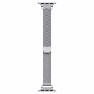 Spigen WBM4 hihna Apple Watch 8 / 9 / 10 / 11 / SE (40 / 41 / 42 mm) hopeinen