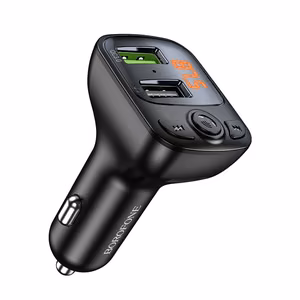 Borofone BC41 Bluetooth MP3 soitin / FM modulaattori (hands free, microSD, QC3.0 USB-A, USB-A 5V/1A)