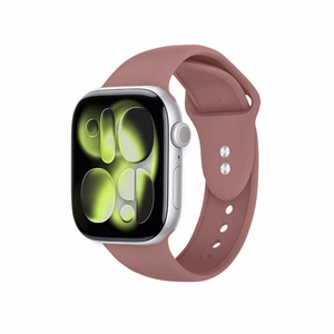Crong Liquid Apple Watch -ranneke, 38/40/41/42 mm, puuterinroosa