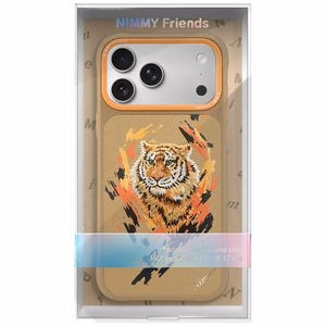 Nimmy Tiger MagSafe Suojakuori iPhone 17 Pro:lle - vaaleanruskea