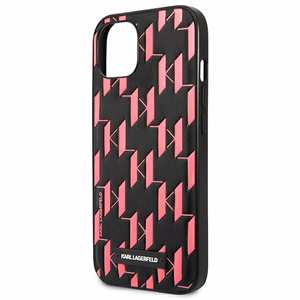 Karl Lagerfeld KLHCP13SMNMP1P iPhone 13 mini 5,4 "kovakotelo vaaleanpunainen / vaaleanpunainen Monogrammi plaketti