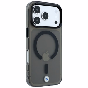 BMW Sign Frosted IML & MetalL Logo MagSafe suojakuori mallille iPhone 17 Pro Max / 18 Pro Max – musta