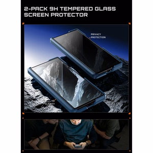 Supcase UB Aero MagSafe 2-osainen suojakuori- ja tietosuojanäytönsuojapakkaus Samsung Galaxy Z Fold 8 Ultra -puhelimelle – tummansininen