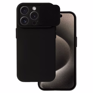 Camshield Soft Suojakuori iPhone 15 Pro:lle - musta