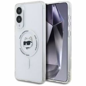Karl Lagerfeld Choupette MagSafe -suojakuori Samsung Galaxy S25 Edge -puhelimelle, valkoinen