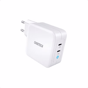 Laturi CHOETECH GaN 2xUSB Type-C: 100W, PD