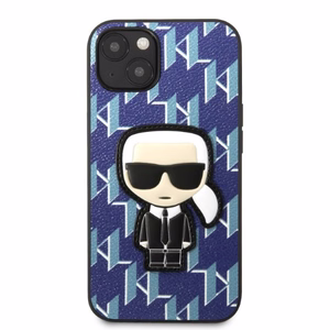 Karl Lagerfeld KLHCP13MPMNIKBL iPhone 13 6.1" kovakuori sininen/sininen Monogram Ikonik Patch