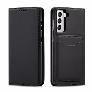 Magneettikorttikotelo Samsung Galaxy S22 + (S22 Plus) Kotelo Lompakko Kortinhaltija Musta