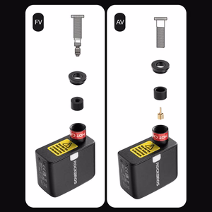 Rockbros 42320008001 sähköinen minipyöräpumppu Schrader / Presta-venttiileille 100PSI - musta