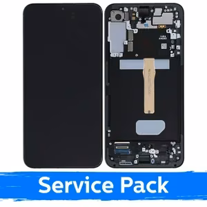 LCD-näyttö Samsung S906 S22 Plus kehyksellä / Graphite / (Service Pack)
