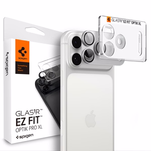 Spigen Optik Pro XL GLAS.TR EZ FIT karkaistu lasi mallille iPhone 18 Pro Max, hopeinen