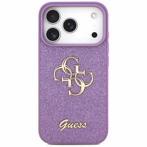 Guess Fixed Glitter Big 4G Suojakuori iPhone 17 Prolle - violetti