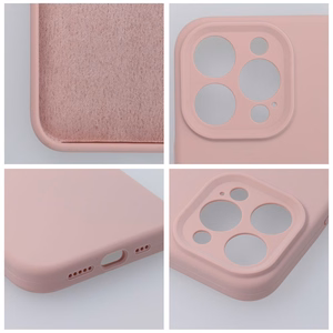 Silikoninen suojakuori iPhone 17 PRO MAX:lle 2mm vaaleanpunainen (powder)