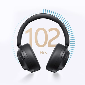 QCY H3S Langattomat On-Ear Kuulokkeet LDAC ja ANC Melunvaimennuksella - Musta