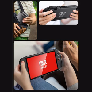 Supcase Crystal Suojakuori Nintendo Switch 2:lle - läpinäkyvä musta