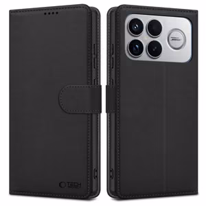 Tech-Protect Wallet Lompakkosuojakuori Xiaomi Poco F8 Ultra -puhelimelle - musta