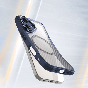 Leading Series MagSafe Silikoninen Suojakuori iPhone 16 Plus:lle - Sininen