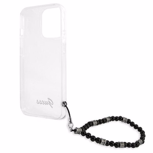 Guess GUHCP13XKPSBK iPhone 13 Pro Max 6.7" läpinäkyvä kovakotelo Musta Pearl