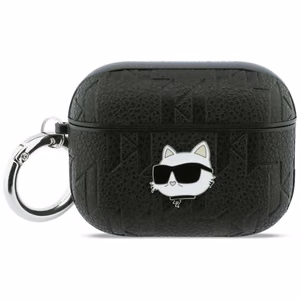 Karl Lagerfeld Monogram Choupette Head Suojakuori AirPods Pro 3:lle musta