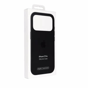 iPhone 17 Pro silikoninen suojakuori MagSafella – musta