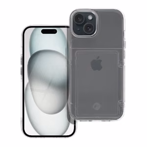 Suojakuori Forcell F-PROTECT iPhone 15 läpinäkyvä
