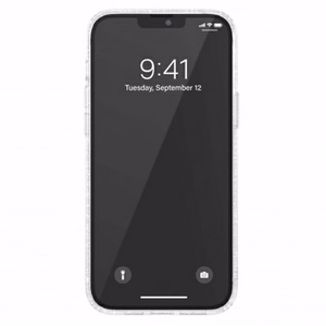 Adidas OR Suojaava selkeä tapaus Glitter iPhone 13 Pro Max - läpinäkyvä hopea - läpinäkyvä hopea