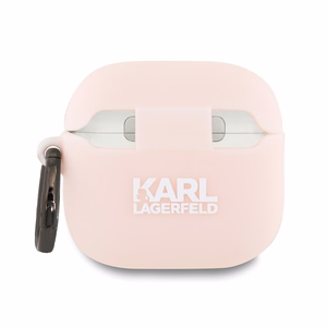 Karl Lagerfeld silikoni Choupette Head 3D kotelo AirPods 4 - pinkki