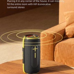 Kannettava Bluetooth-kaiutin Awei KA5 20W musta-keltainen