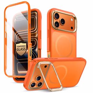 Supcase IBLSN Ares Flip MagSafe Suojakuori iPhone 17 Pro Max:lle - Oranssi