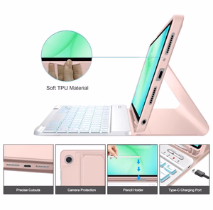 Tech-Protect SC Pen Suojakuori Samsung Galaxy Tab A9+ / A11+ Plus 11.0 X210 / X215 / X216 / X230 / X235 / X236:lle - Vaaleanpunainen