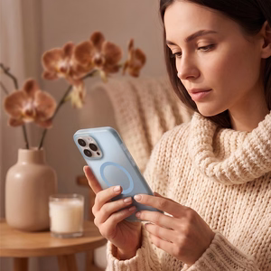 Tecto Shield Mistiq Mag suojakuori iPhone 16 Pro Max 6,9"-mallille, sininen