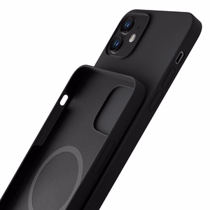3mk Silicone Case iPhone 12 minille - musta
