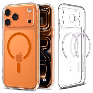 Spigen Ultra Hybrid MagSafe Suojakuori iPhone 17 Pro Maxille - Kirkas Oranssi