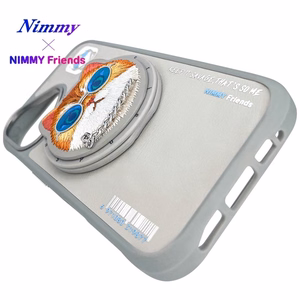 Nimmy Glasses Cool Cat MagSafe Suojakuori iPhone 16:lle - harmaa