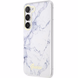 Guess GUHCS23MPCUMAH S23+ S916 valkoinen/valkoinen kovakuori Marble