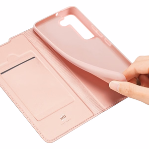 Dux Ducis Skin Pro Holster Cover Samsung Galaxy S22 + (S22 Plus) vaaleanpunainen