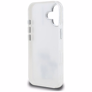 Karl Lagerfeld IML Aquarelle Karl & Choupette & Logo iPhone 16 Case - White