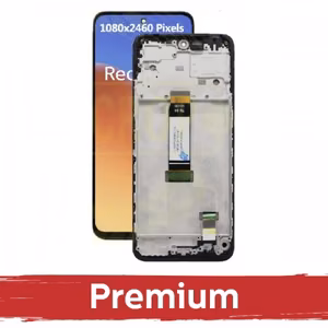 LCD Näyttö yhteensopiva Xiaomi Redmi 12 4G / Redmi 12 5G / Poco M6 Pro 5G musta kehyksellä OEM