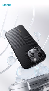 Benks Montage Magnetic Armor Pro Kevlar Case Metal Frame 600D+1500D (MF65) for Iphone 16 Pro black (Camera Control Button)