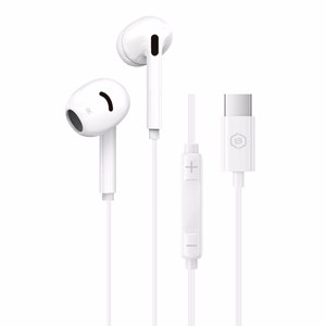 Blavec BHS-02 USB-C -nappikuulokkeet mikrofonilla ja DAC-muuntimella (BHS02-W), valkoiset