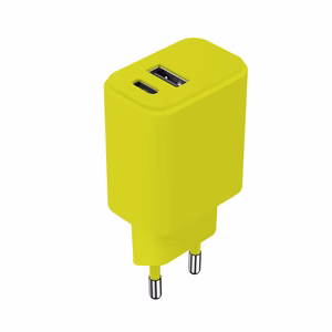 Setty laturi USB + USB-C 20W LSIM-AC-2011 limeenvihreä