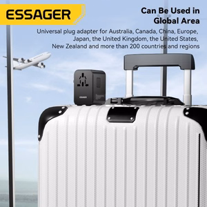 Charger Essager "Travel Global 1" Black 35W (2xPD / 3xQC3.0) (EU / US / UK)