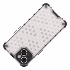 Honeycomb tapauksessa iPhone 14 panssaroitu hybridi kansi musta