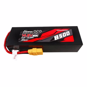 Gens Ace G-Tech 8500 mAh 14,8 V 60C 4S1P LiPo-akku, PC-muovikotelo, XT90-liittimellä