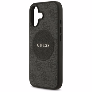 Guess 4G Circle Classic Logo MagSafe Suojakuori iPhone 17:lle - musta