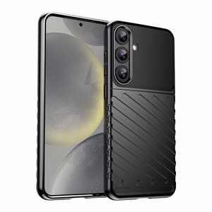 Thunder Suojakuori Samsung Galaxy S25+ Silikoninen panssarisuoja - Musta