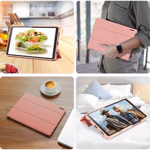 Suojakuori Dux Ducis Domo Samsung X210/X215/X216 Tab A9 Plus 11.0:lle, vaaleanpunainen