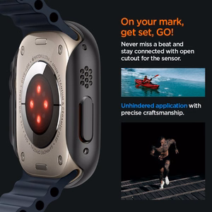 Spigen Thin Fit Suojakuori Apple Watch Ultra (49mm):lle - musta